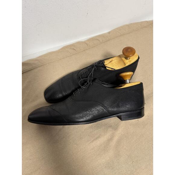 Prada Shoes Mens Size 8 Black Oxford Lace Up Made in Italy Square Toe 2E 1868 - Picture 7 of 15